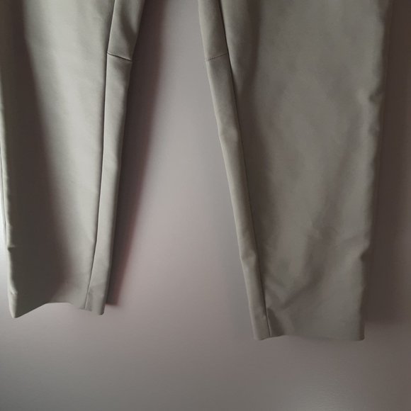 Aritzia Babaton Tan Beige Mid-Rise Side Zip Pants Size 10 - Picture 5 of 14